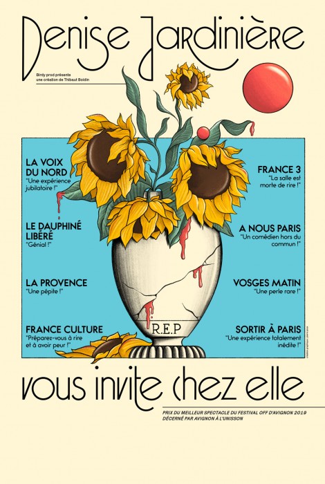 affiche Denise Jardinière vous invite chez elle